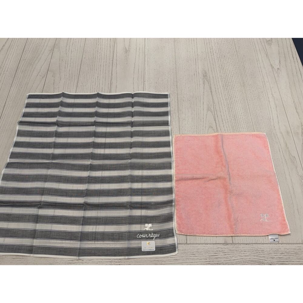 Courreges Handkerchief & Hand Towel Wash Cloth